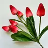 Ramo de Boda, Ramo de Tulipanes, Flores Artificiales para Fotografía, Flores Artificiales, Wholesale de Fabricante, Decoración del Hogar Flores Artificiales