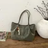 Bolsa Grande Estampa de Leopardo em Camurça para Mulheres 2025 Nova Tendência Moda Bolsa Tote Fosca Outono e Inverno Bolsa Retro de Ombro para Mãe e Filha