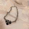 2022 Celebridad de Internet Nuevo Hip Hop Personalidad Espinas Amor Collar Estilo Frío Punk Simple Cadena Clavícula Oscura