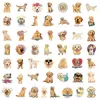 50 Adesivos Fofos de Cachorro Golden Retriever Adesivos de Cachorro Pet Curativos Decoração DIY para Mala Laptop
