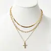 Cadena de Perlas Oceánicas de Venta Caliente Transfronteriza Europea y Americana Cadena para Clavícula de Mujer Colgante de Estrella de Mar y Concha Collar Multicapa Apilable Venta al por Mayor