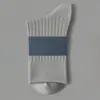 Meias Masculinas Espessas para Outono e Inverno 100% Algodão Malha Dupla Meia de Cano Médio Pretas Desodorantes Respiráveis Meias Masculinas Atacado