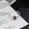 Estrelas Caem nas Pontas dos Dedos, Estrela de Cinco Pontas Colorida Doce e Fresca Anel Aberto Único com Zircônia, Empilhamento Simples, Feminino, Anel Estilo Coreano de Luxo Acessível