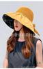 Internet Red Hat Verano Nuevo Mujer Goma Negra Protección Solar UV Sombrero de Pescador Moda Combinación Perfecta Transpirable Ala Ancha Playa