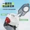 Botella de Agua Deportiva de Gran Capacidad, Vaso de Doble Uso para Estudiantes, Antiescaldaduras para Exteriores, Vaso Ancho para Fitness para Hombres y Mujeres, Botella de Agua Portátil con Popote