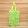 Bolsa de compras plegable de dibujos animados linda, bolsa de mano de rana, promoción publicitaria, bolsa de compras portátil de tela Oxford con logo impreso