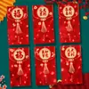 Ruixiang 2026 Año del Caballo Sobre Rojo Creativo Ojo de Gato 3D Rojo Brillante Paquete Rojo Festival de Primavera Año Nuevo Bolsa de Sobre Rojo de la Suerte Venta al por Mayor