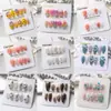 Uñas Vestibles Estilo Caricatura Simple, Uñas Terminadas con Arte, Parches de Uñas Postizas Removibles, 10 Piezas, Uñas Vestibles Hechas a Mano al por Mayor