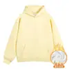 430g Ropa para Hombre 2026 Otoño/Invierno Peso Pesado Marca Americana de Moda Color Sólido Sudadera con Capucha Suelta Conjunto de Sudadera con Forro de Terciopelo Hombre