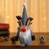 Adornos de Muñeco de Astas Navideñas Muñeco Regalos de Navidad Muñeco de Pie Rudolph sin Rostro