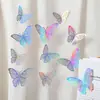 Amazon Pegatinas de Pared Mariposa Hueca 3D Papel Tapiz Decoración de Boda para el Hogar Pegatinas Creativas Sala de Estar Dormitorio