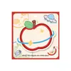 Notas Adhesivas con Forma de Manzana en Rojo, Notas Adhesivas Adhesivas para Oficina y Estudiantes, Notas Adhesivas Reutilizables