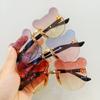 Nuevas Gafas de Sol para Niños Gafas de Sol Decorativas de Dibujos Animados con Corte al Borde Sin Montura Protección Solar Anti-UV Gafas de Sol para Niños, Hombres y Mujeres