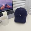 Gorra de béisbol de alta calidad coreana con textura de lijado para niños, otoño e invierno, versátil, para cara pequeña, cabeza grande, gorra suave para hombre