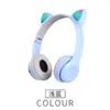Auriculares estéreo Bluetooth con orejas de gato de dibujos animados P47M, luminosos, con explosiones transfronterizas, venta directa de fábrica MZ-47