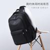 Mochila Dingdang Cat Grande Capacidade Preto Resistente ao Desgaste Resistente à Sujeira Estudantes do Ensino Médio Casual Moda Simples Mochila Leve