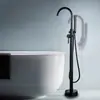 Grifo de bañera de suelo columna de cobre grifo de bañera control automático de agua fría y caliente para el hogar hotel venta al por mayor de fábrica grifo