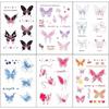 Pequeño Color Fresco Mariposa Estilo Ins Dopamina Simulación Adhesivo Hada Dulce Clavícula Duradero Impermeable Adhesivo de Tatuaje