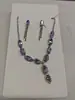 Conjunto de Colar e Brincos de Diamante Rosa Brilhante, Corrente para Clavícula com Design de Nicho Moderno, Luxo Acessível e Colar de Alta Qualidade para Mulheres