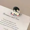 Pinza de Garra Pequeña con Strass de Estrella de Cinco Puntas en Forma de Corazón para Mujer, Pinza de Garra Exquisita de Gama Alta para Medio Cabello, Accesorio para el Cabello Tipo Pinza de Tiburón