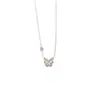 Collar de Acero de Titanio con Mariposa Pequeña de Nácar, Superventas Transfronterizo Europeo y Americano para Mujer, Cadena de Clavícula de Nicho, Juego de Accesorios Versátil de Lujo Ligero
