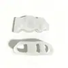 Versão em Inglês Separador de Dedos do Pé com Três Furos, Silicone para Dedão do Pé Anti-Desgaste Respirável Elástico Separador de Dedos do Pé para Joanete Nuvem
