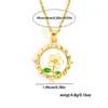 Collar de flor de tulipán estilo pintura al óleo de alta calidad para mujer, nuevo collar de moda china, nicho de lujo ligero, cadena para clavícula de 18k