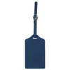 Etiqueta de equipaje fabricante pase de abordar avión cuero suave PU letrero de información de maleta logo en relieve etiqueta de equipaje de cuero