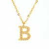 Verão moda titânio aço diamante carta colar feminino all-match cross-border 26 Inglês carta pingente clavícula cadeia atacado