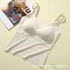 Camisola Estilo Hong Kong para Mulheres, Camada Base de Verão sem Costas com Bojos, Top Regata para Menina Doce e Picante sem Mangas