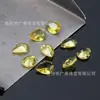 Venta al por mayor de fabricante vidrio con forma de pera 2*3-13*18 mm vidrio con forma de lágrima cabujón de color blanco con base puntiaguda piedras sueltas