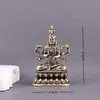 Latón Puro Bodhisattva de las Mil Manos Guanyin Decoración Vintage para el Hogar Artesanía para Escritorio de Oficina Adorno de Cobre