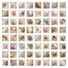 60 Hua Zan Qi Cluster Adesivos Decorativos Retro para Diário DIY Criativo Adesivos para Laptop Copo de Água Papelaria de Mesa