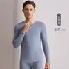 Ropa interior térmica de cachemira, seda y modal para hombres y mujeres, conjunto de otoño cepillado Meiyabi para ropa y pantalones, capa base de cuello redondo para invierno