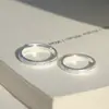 Acompanhe Você com Anel de Casal Fosco para Homens e Mulheres um Par de Anel Simples de Unha para Dedo Aberto de Moda Simples Luxo Leve