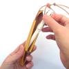 Estuche de Cuero Simple para Colgar en el Cuello Estilo Japonés Anti-pérdida Soporte para Bolígrafos para Colgar en el Cuello Estuche para Bolígrafos Distintivo Estuche de Almacenamiento Suelto para Bolígrafos de Estudiante