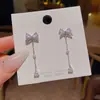 Brincos de Borboleta com Micro-Incustação de Zircônia, Doces e Elegantes, para Mulheres, Brincos Longos com Franjas de Luxo Leve de Nicho High-End