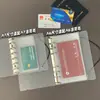 Bolsa de almacenamiento de hojas sueltas para pegatinas A5A6, libro de almacenamiento de PVC clasificado, cinta de pegatinas, bolsa para documentos de agenda, bolsa de accesorios al por mayor