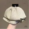 Pinza para el cabello con lazo de mezclilla gris hecha a mano en Corea, Pinza de tiburón de estilo de celebridad de Internet de alta gama para la parte posterior de la cabeza