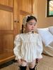 Banquete de los Cien Días del Bebé Clase A Ropa de Bebé Vestido de Encaje de Manga Larga para Mujer Vestido de Trepar de Princesa Coreana Vestido para Bebé de Un Año