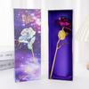 Simulación de siete colores lámina de oro de 24k caja de regalo de rosa tallo único regalo Qixi Día de San Valentín creativo cumpleaños fabricante transfronterizo