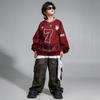 Roupas de Moda Hip-Hop para Crianças Roupas de Performance Hip-Hop para Meninos Agasalho da Moda Roupas de Bateria Hiphop para Crianças Meninas