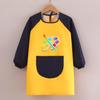 Macacão Infantil Manga Longa Impermeável Roupas para Pintar Jardim de Infância Comer Anti-Sujeira Avental de Pintura Impressão de Logo