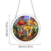 Atrapasol Redondo Colorido de Amazon para Ventana de Jardín Colgante Color Primavera Margarita Rompecabezas Acrílico