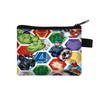 Monedero transfronterizo de Spider-Man, poliéster, dibujos animados, animación, tarjetero portátil, bolsa de almacenamiento cuadrada de moda