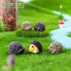 Figura miniatura de erizo para microjardinería, accesorios de decoración DIY, paisajismo en botella ecológica, pequeños adornos de resina