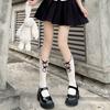 Calcetines huecos Lolita jk para niños Primavera y verano Calcetines delgados y dulces de media caña Calcetines con puño de lazo de encaje doble