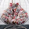 Cojín Grueso para Cesta Colgante, Cojín para Silla Colgante Tipo Nido de Pájaro de Ratán, Cojín Individual para Silla Colgante, Cojín Redondo para Mecedora Extraíble y Lavable