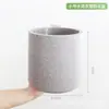 Vaso de Flor de Plástico Resina Simples Escandinavo Branco Imitação de Cerâmica de Chão Espessado Cinza Cimento Vaso de Flor Decorativo de Plástico Grande