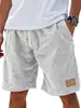 2025 Amazon transfronterizo nuevos pantalones cortos de lino transpirables retro para hombre, holgados, para vacaciones, moda, pantalones cortos casuales